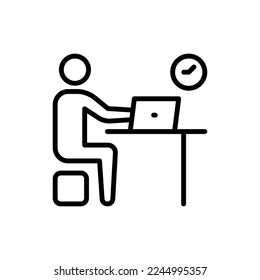 Icono de empleado en vector. Logotipo