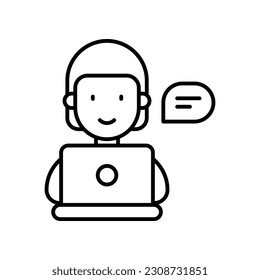 Employee icon vector stock illustration.