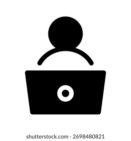 Ilustração de design de símbolo de vetor de ícone de funcionário