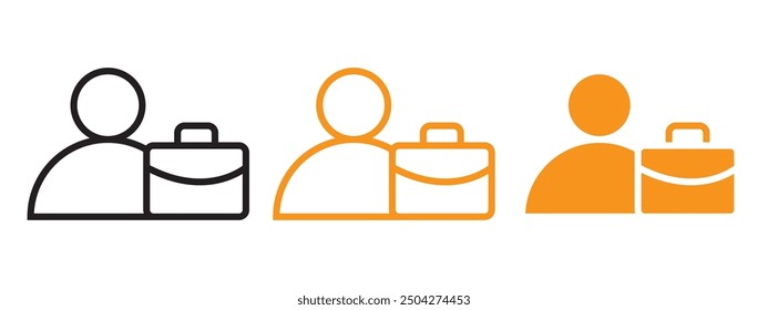 employee icon web design in vector