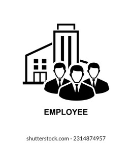 Employee icon. Workers team icon isolate on background vector illustration.