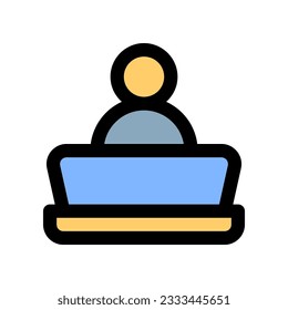 icono de empleado para el diseño de tu sitio web, logotipo, aplicación, interfaz de usuario.