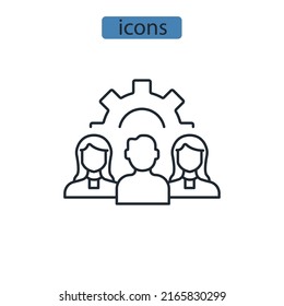 employee icons  symbol vector elements for infographic web
