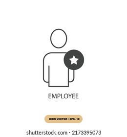 employee icons  symbol vector elements for infographic web