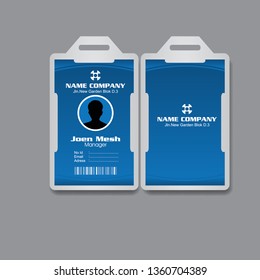 Employee Id Card Design Template Modern Stock Vector (Royalty Free ...