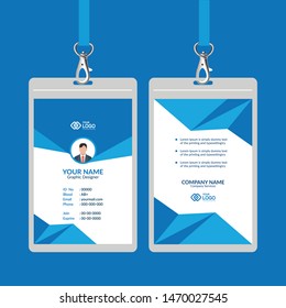 Employee Id Card Design Template Vector Stock Vector (Royalty Free ...