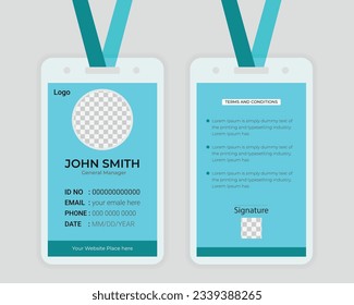Employee Id card design Template For Your Business