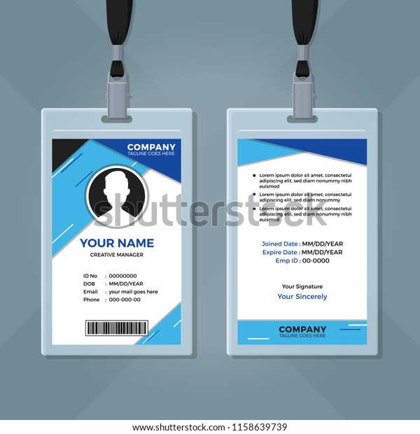 Employee Badge Template Free from image.shutterstock.com