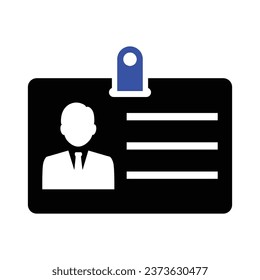 Employee Id Card Icon, Vector graphics