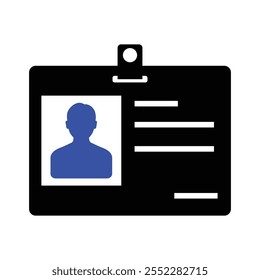 Employee Id Card Icon, Vector graphics