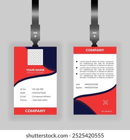 Employee ID Card Card Template 