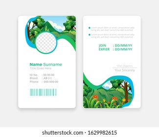 Employee ID card template Design