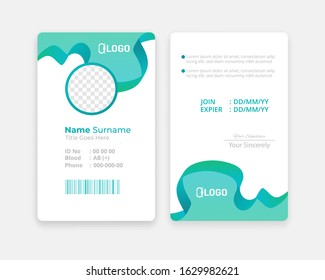 Employee ID card template Design