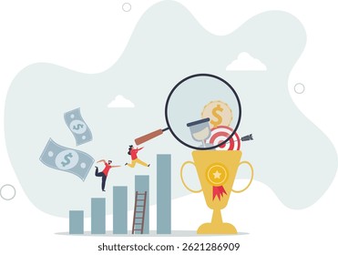 Employee incentive and motivation for job performance.Work appreciation and reward to boost productivity. character life .
