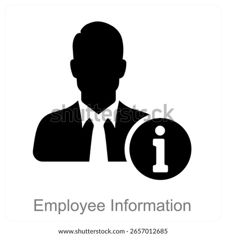 Employee Information vector icon concept design