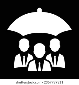 Employee insurance icon, vector employee insurance icon, vector illustration