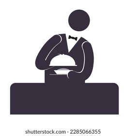 Employee kitchen icon, is a vector illustration, very simple and minimalistic. With this Employee kitchen icon you can use it for various needs. Whether for promotional needs or visual design purposes