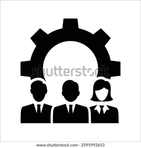 Employee Management Icon isolated on white background