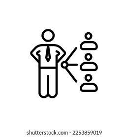 Icono de Gestión de empleados en vector. Logotipo