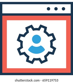 Employee management Vector Icon