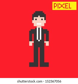 employee manager pixel character