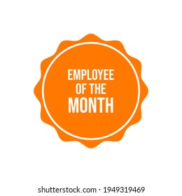 Employee Of The Month Badge Icon Design Vector