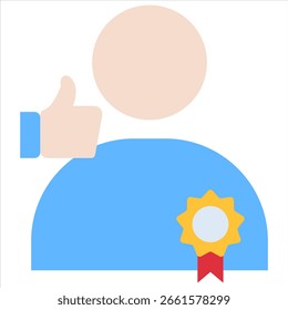 Empleado Del Mes Elemento De Icono Para Diseño