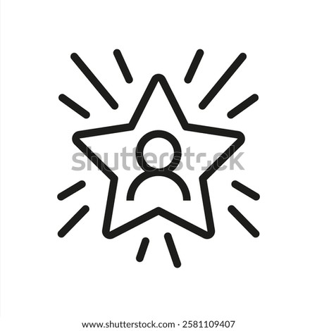 employee of the month icon sign vector 10 eps.