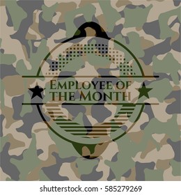 Employee of the Month on camouflaged pattern
