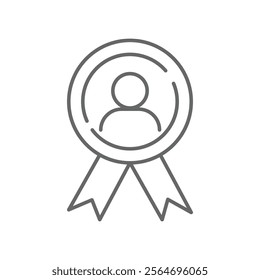 Employee of the Month, premium award icon in line style. High quality outline symbol of achievement