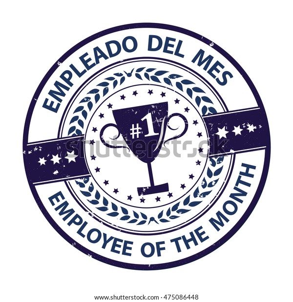 Employee Month Spanish Language Empleado Del Stock Vector Royalty Free 