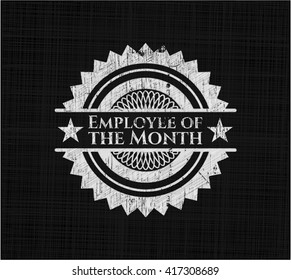 Employee of the Month written on a chalkboard