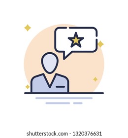employee on the month Vector Icon