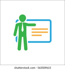 employee on white background