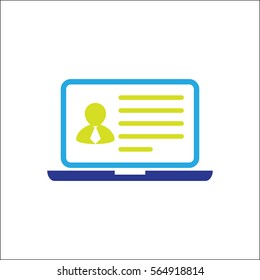 employee on white background