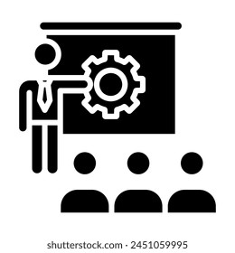 Vektorillustration der Mitarbeitereingangssymbolzeile
