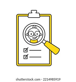Employee performance evaluation. Human resource management and hiring concept. Vector stock illustration