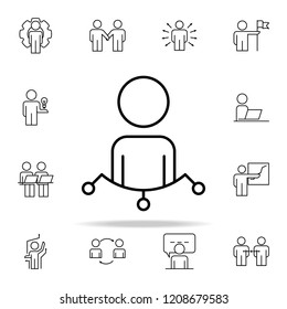 employee performance icon. Business Organisation icons universal set for web and mobile