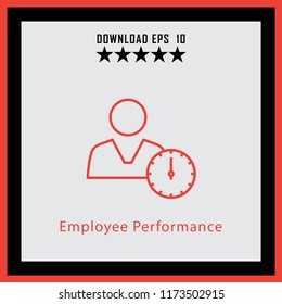 Employee Performance  line icon