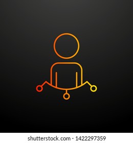 employee performance nolan icon. Elements of business organisation set. Simple icon for websites, web design, mobile app, info graphics