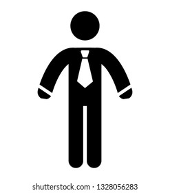 Employee pictogram, office concept.