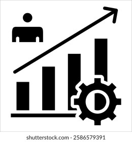 Employee Productivity Icon Element For Design