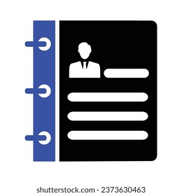 Employee Profile Icon, Vector graphics