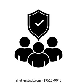 employee protection icon,  vector illustration with a simple design.