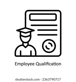 Vektorgrafik-Vektorgrafik-Design der Mitarbeiter-Qualifikation - Design-Illustration. Personalsymbol auf weißem Hintergrund EPS10-Datei 