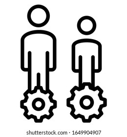 Employee Ranks and Designations Concept, Hrm symbol on white background, performance and Appraisal Vector Icon design