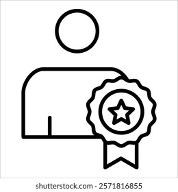 Employee Recognition Icon Element For Design
