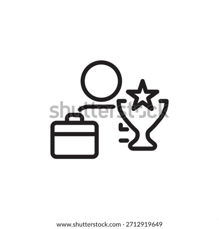 Employee recognition icon symbolizing achievement rewards, performance acknowledgment, and staff appreciation, representing HR engagement, incentive programs, and morale enhancement strategy.