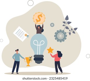 Employee recognition and rewards with motivation bonus.Reward after successful professional job or excellent results.flat vector illustration.