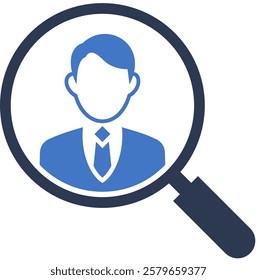 Employee Recruitment Icon Mixed Vector Illustration